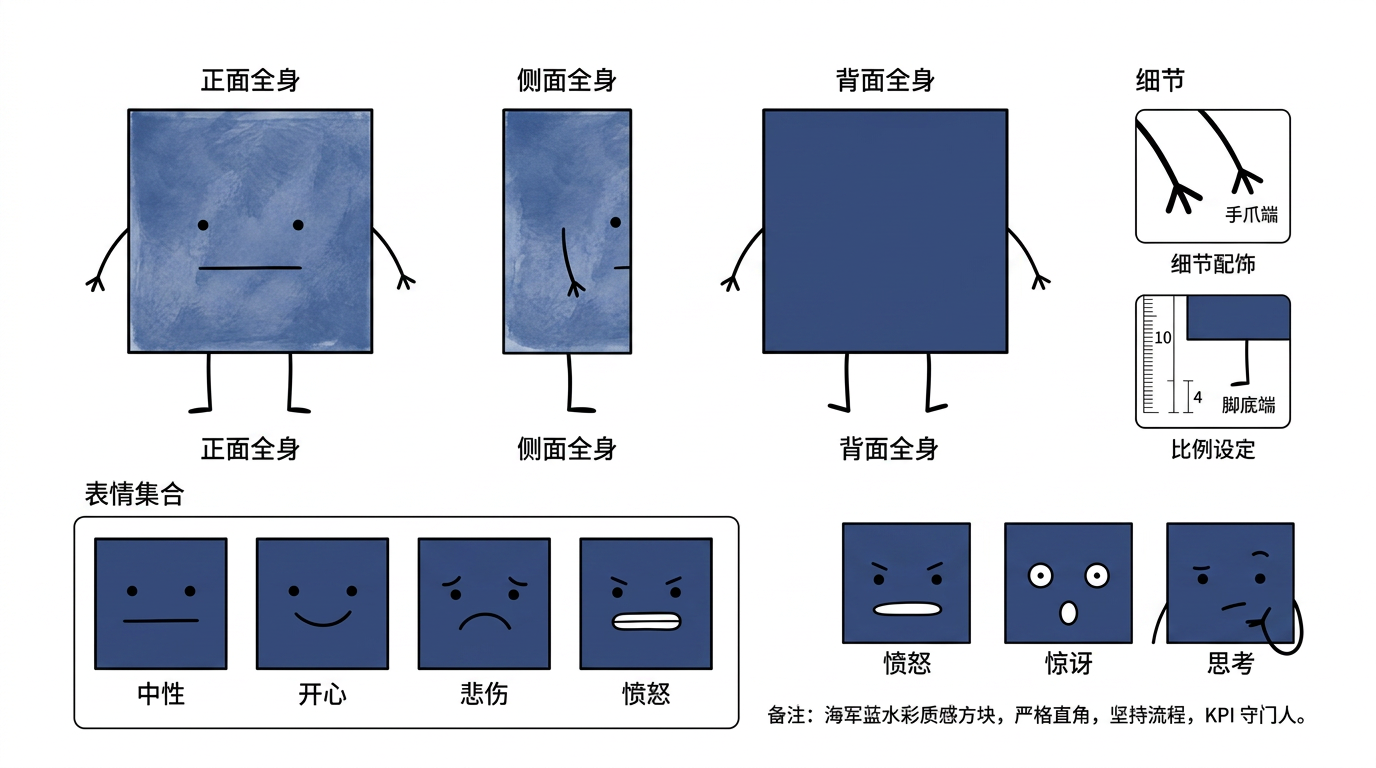 方方 character reference sheet