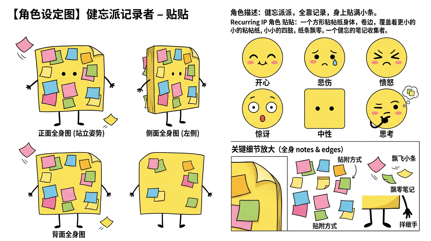 贴贴 character reference sheet